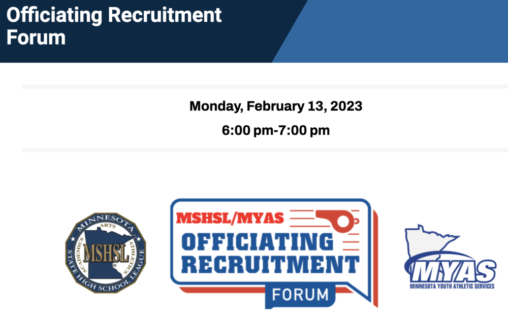 MSHSL Officials Recruitment