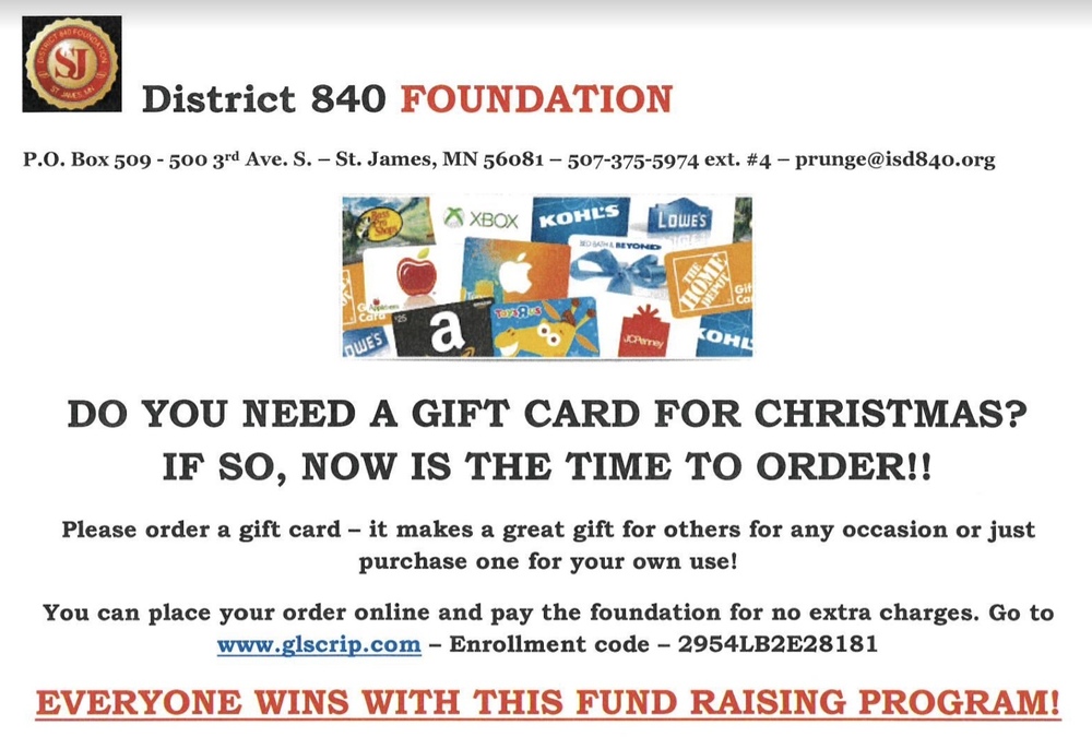 December Gift Cards